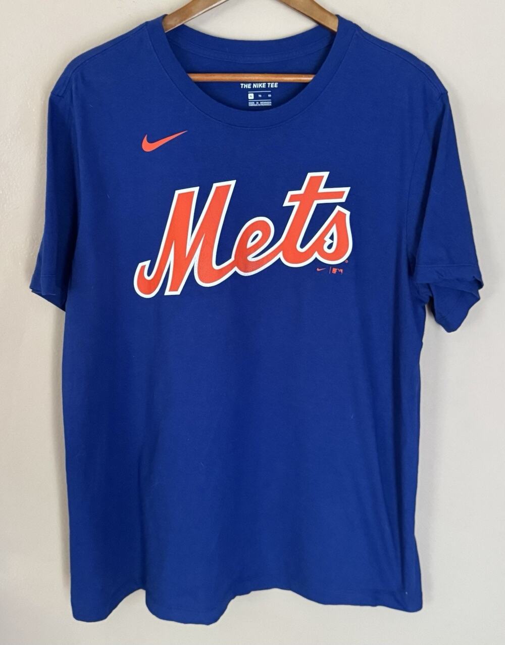 Pete Alonso Blue T-Shirt Baseball MLB New York Mets Tee Nike Sports XL